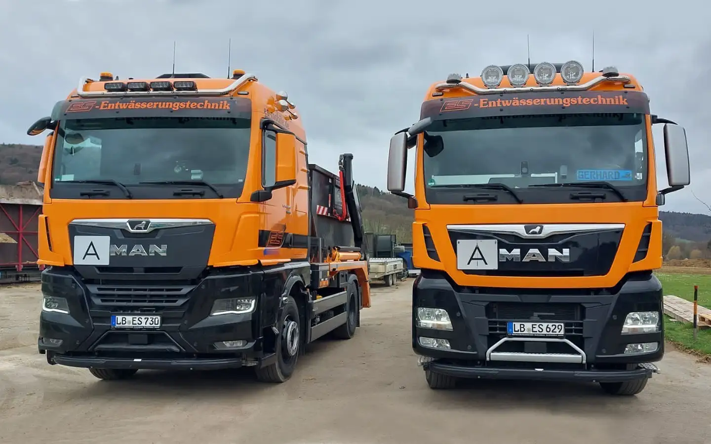 Lkw-Absetzkipper zum Containertransport