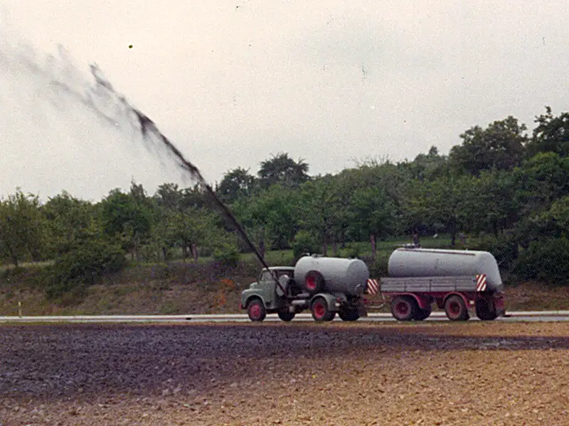 1968: Schwerpunkt Schlammentsorgung in der Landwirtschaft