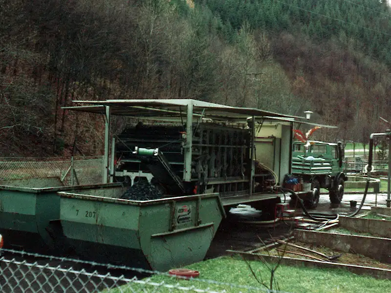 1982: Siebbandpresse im Schwarzwald
